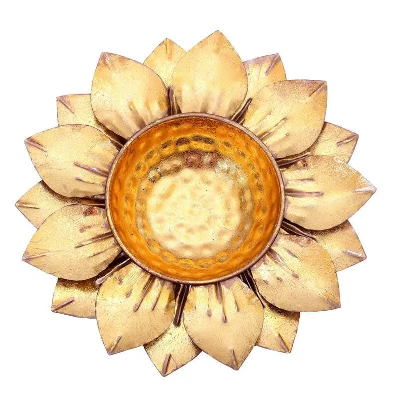 Petals Urli Décor Accessory- Gold media 5