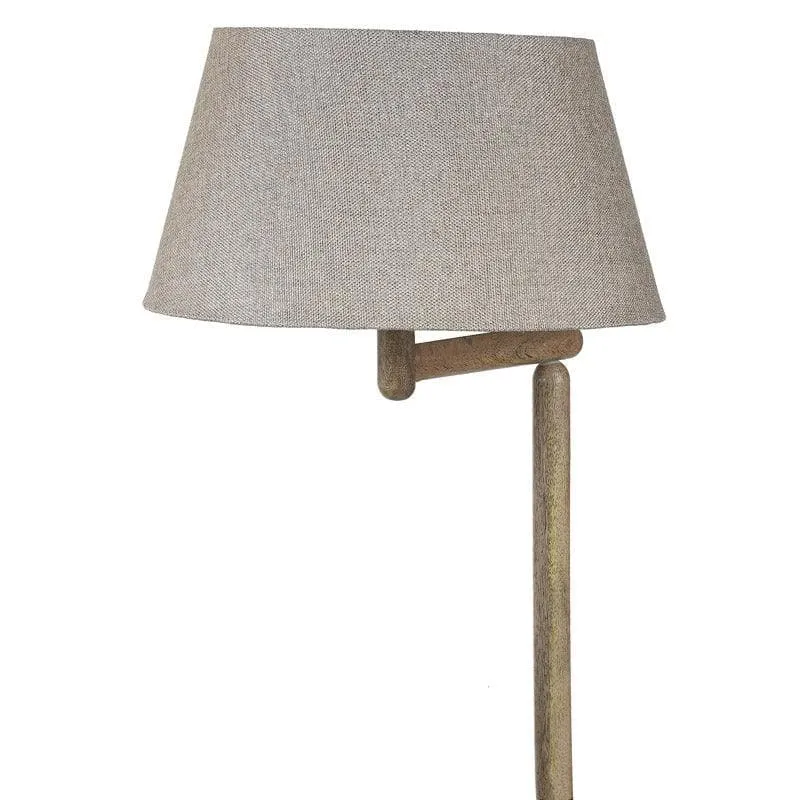 Eartha Enya Floor Lamp With Shelf - Light Beige media 4