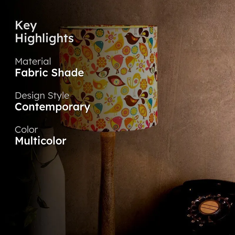 Natures Haven Fabric Table Lamp - Multicolor media 2