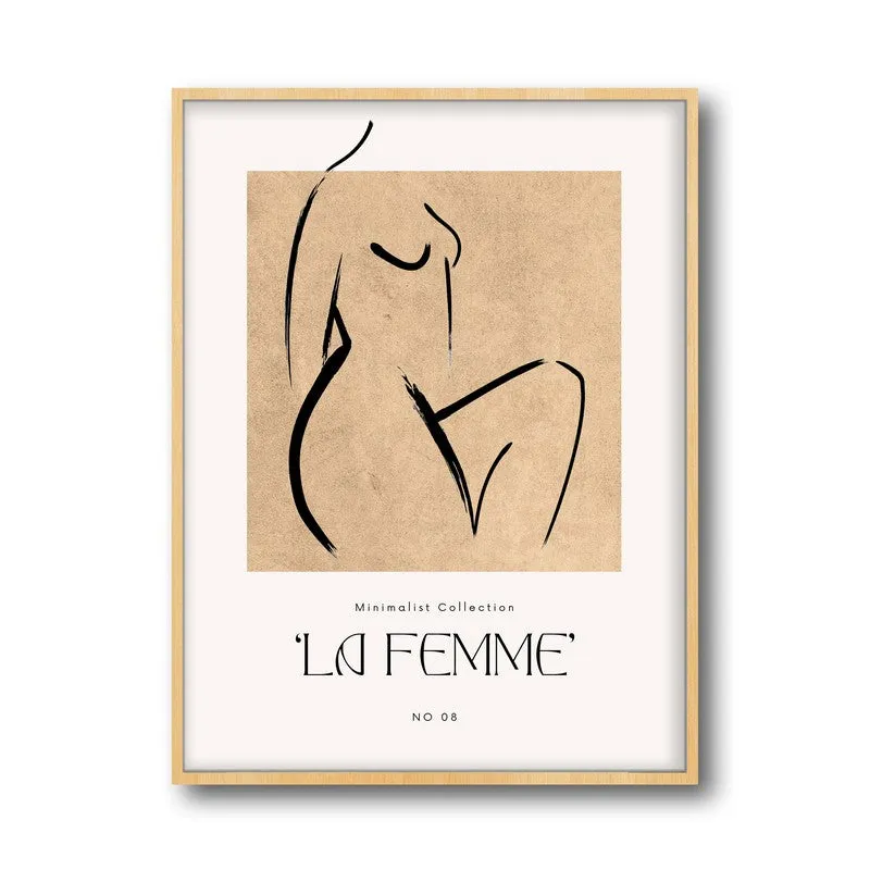 Sovereign Ease Canvas Wall Painting With Brown Frame media 3