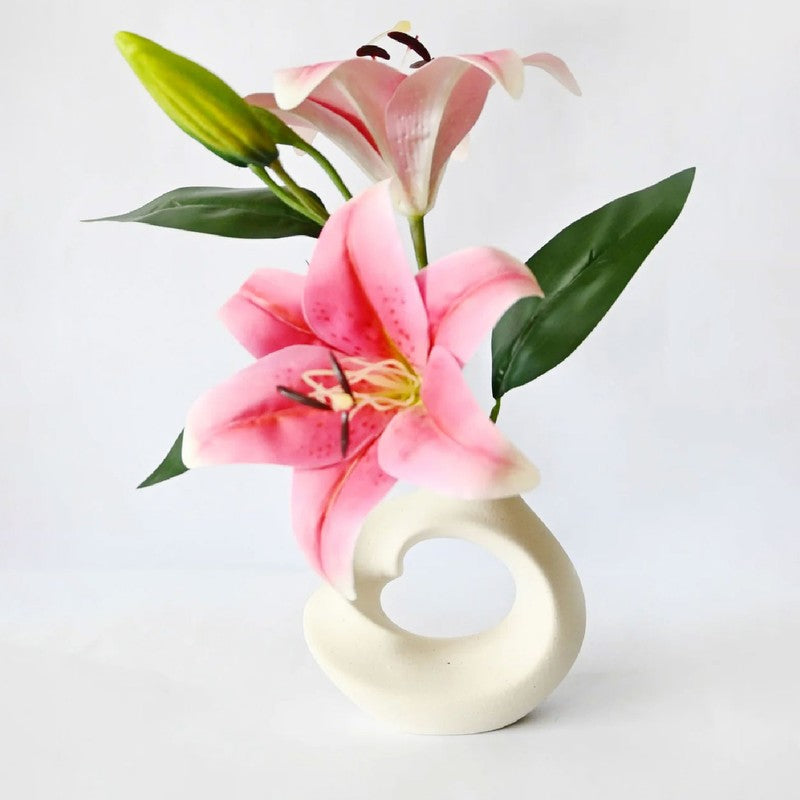 Zen Loop Ceramic Vase media 6