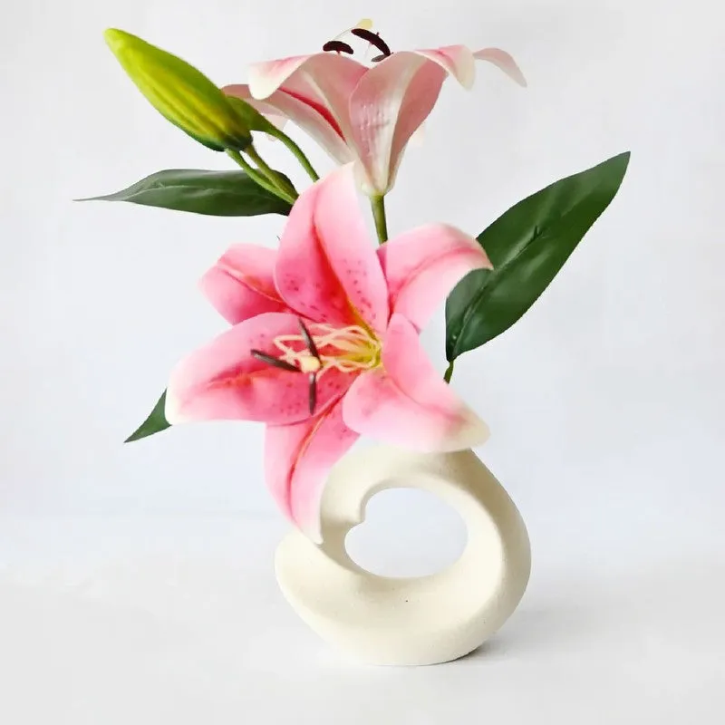 Zen Loop Ceramic Vase media 6