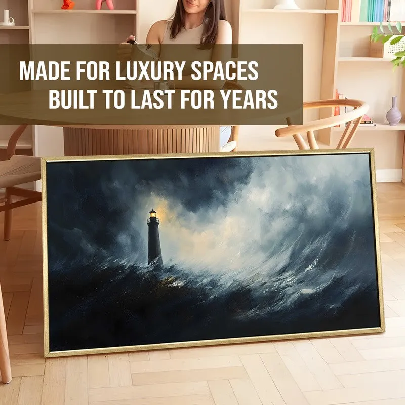 Wavebound Canvas Wall Painting With Frame media 5