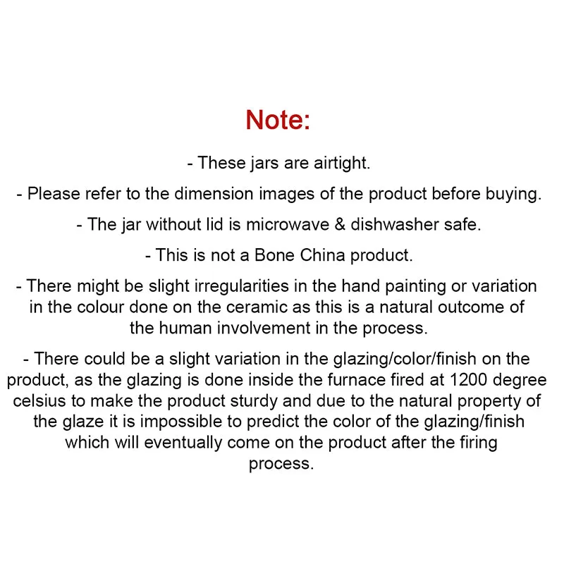 Chaturanga Airtight Ceramic Jar (240 mL) - Set Of Two media 5