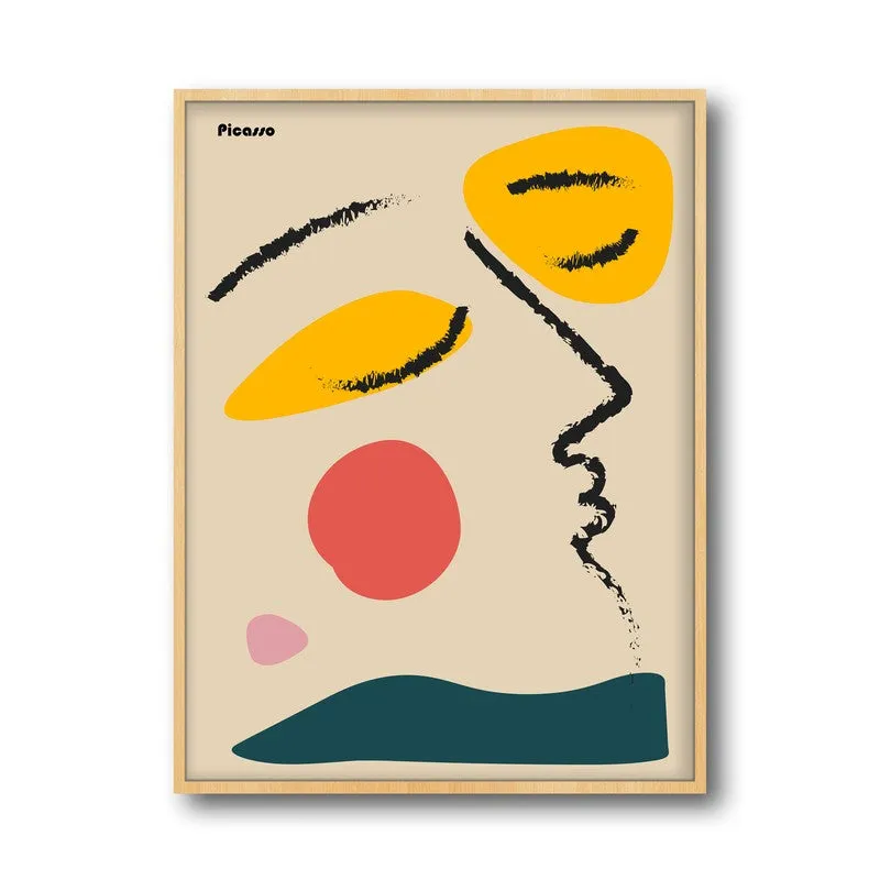 Enigmatic Vision Archival Canvas Wall Art - Natural Brown Frame media 5