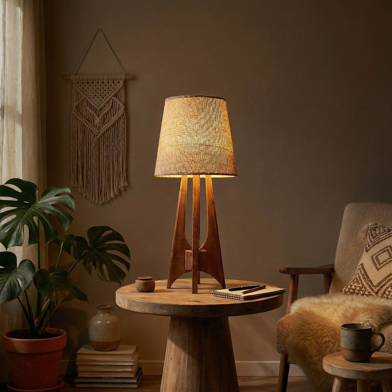 Lyonesse Jute Table Lamp - Brown,Beige media 3