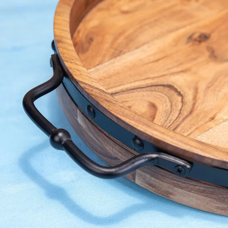 IronGrip Wood Serving Tray media 6