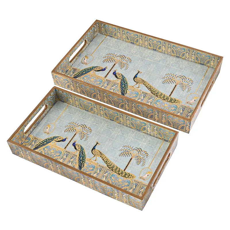 Chitramayi Wood Serving Tray - Set Of Two media 6