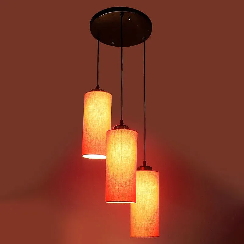 Glowspire Triple Metal Ceiling Lamp - Orange media 6