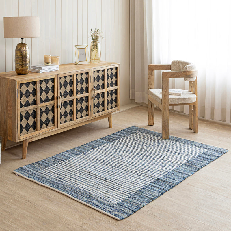 Natte III Handwoven Cotton Rug media 4
