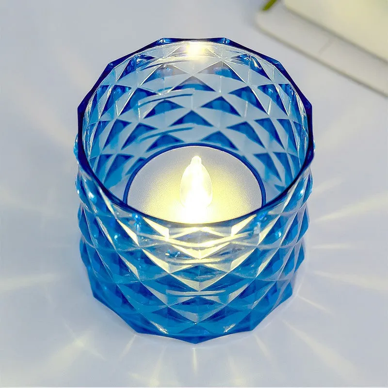 IllumiCraft Multi Design Tea Light Holders (Blue) - Set Of Two media 3