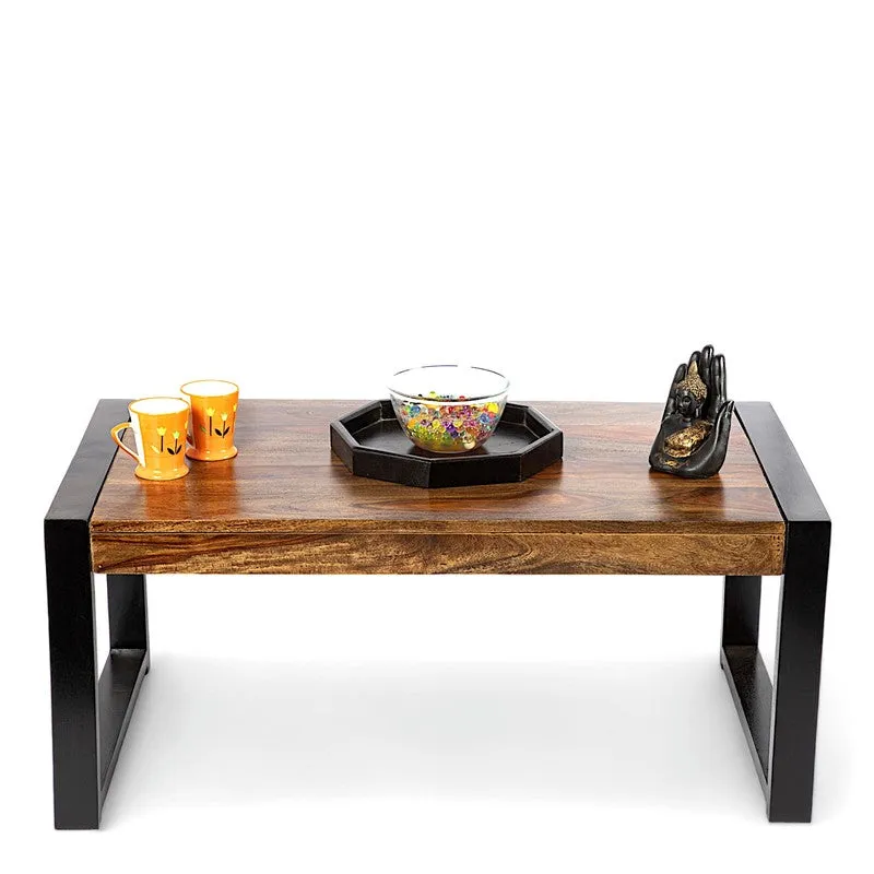 Zavex Sheesham Wooden Center Table - Dark Brown media 4
