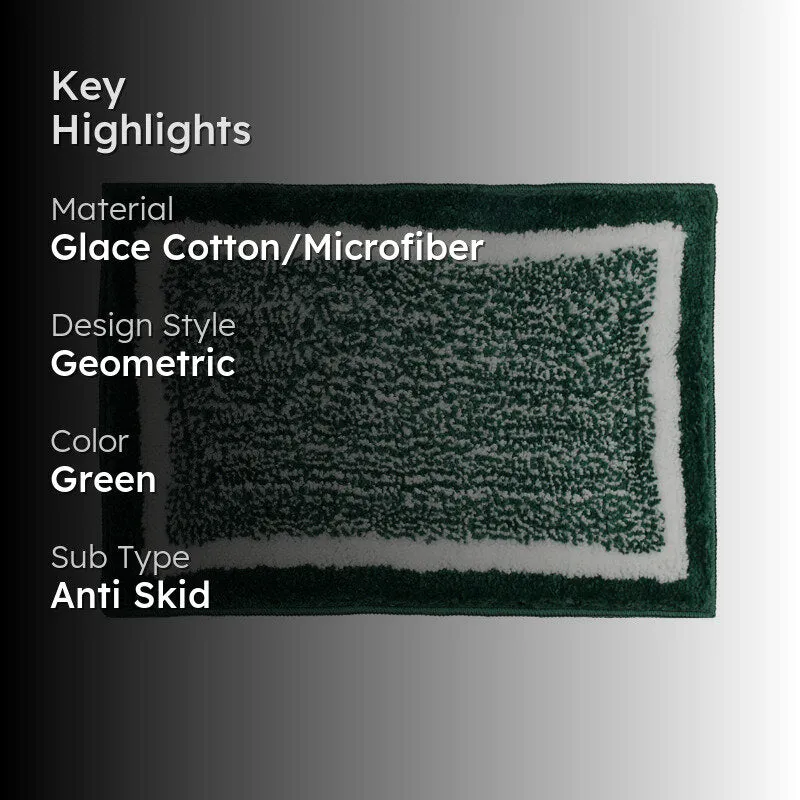Velora Cotton Bath Mat - Green media 2
