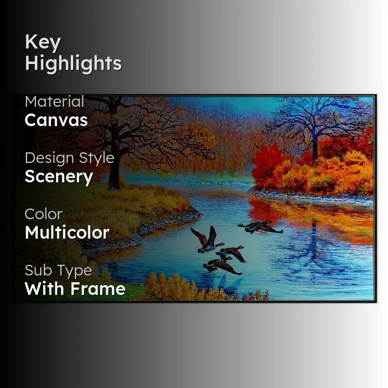 Rivereie Walk Canvas Wall Painting media 2