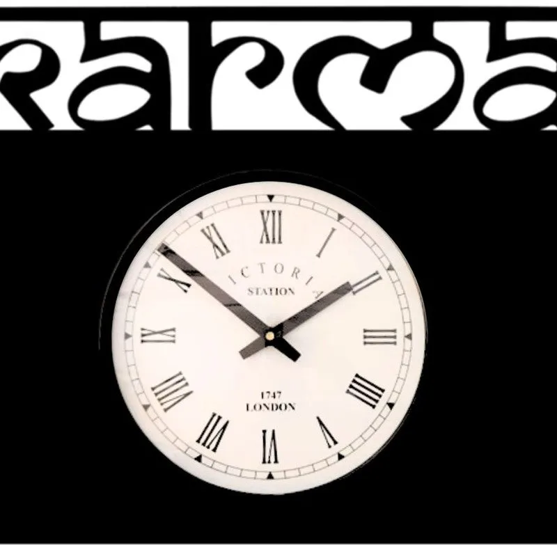 Karma Steel Analog Wall Clock - Black media 5