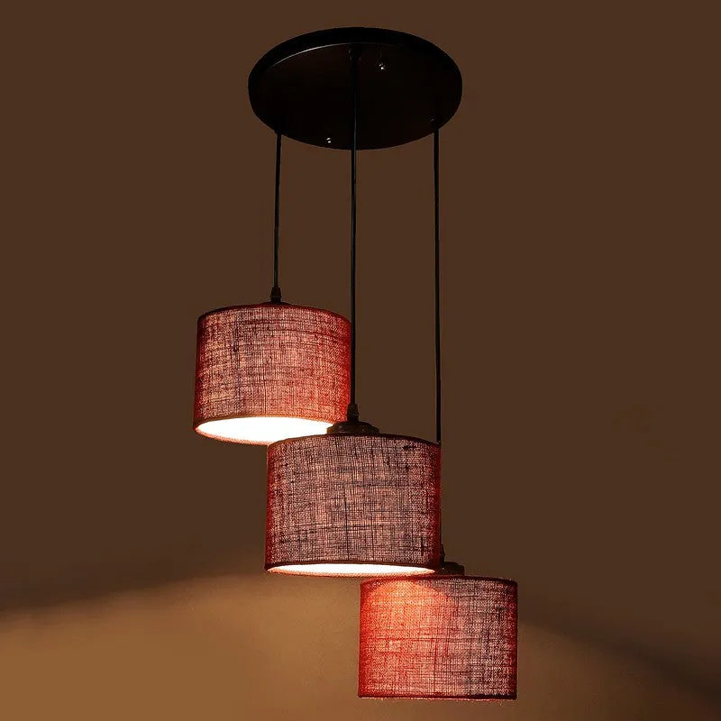 Lumera Drift Metal Ceiling Lamp - Maroon media 6