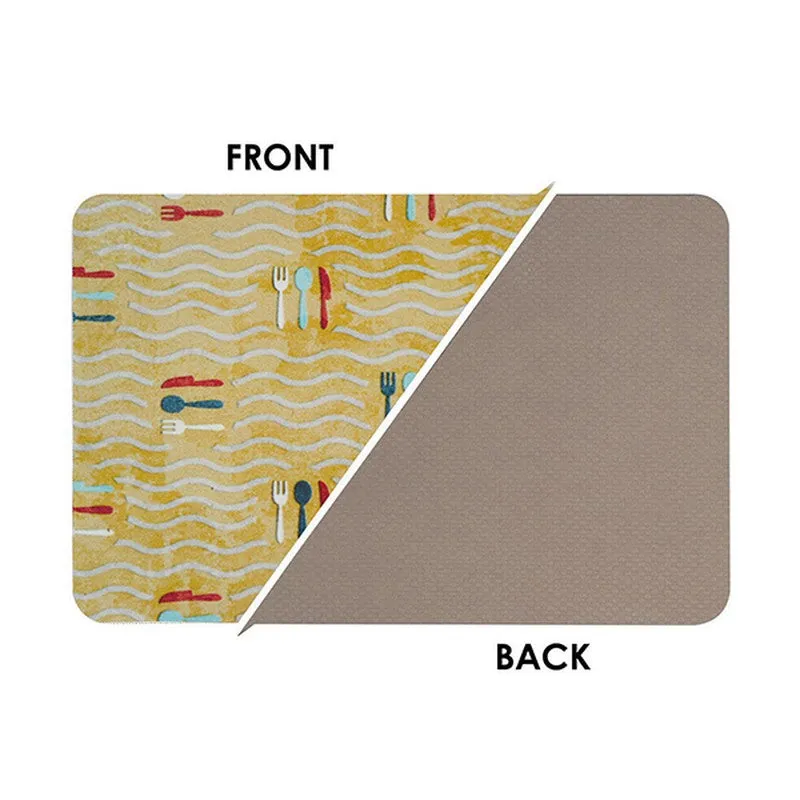 TriFlow Polyester Kitchen Floor Mats (Beige) - Set of Two media 8