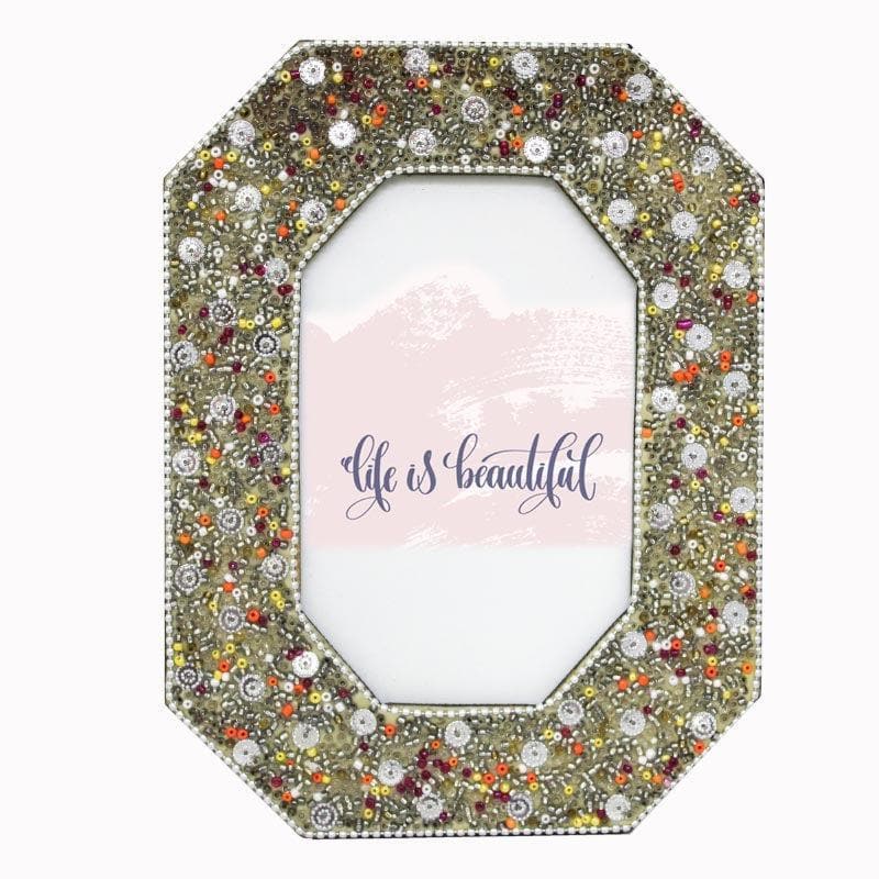 Bejewelled Photo Frame - Gold media 3