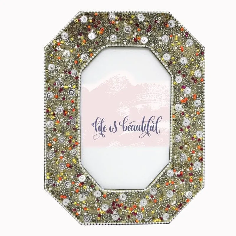 Bejewelled Photo Frame - Gold media 3