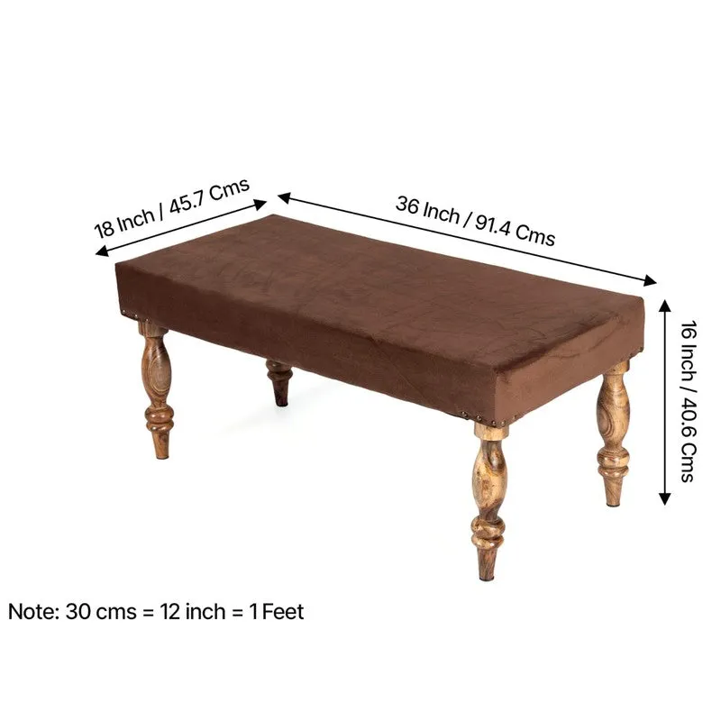 Dovex Sheesham Wooden Bench - Brown media 11