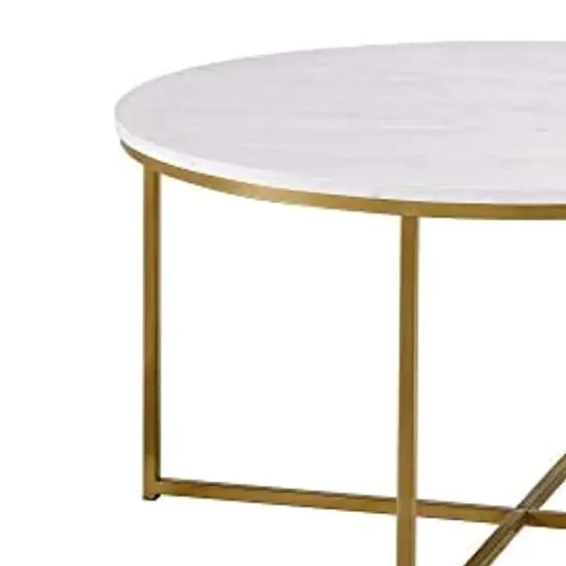 Equinox Form Accent Table with Marble Top media 5