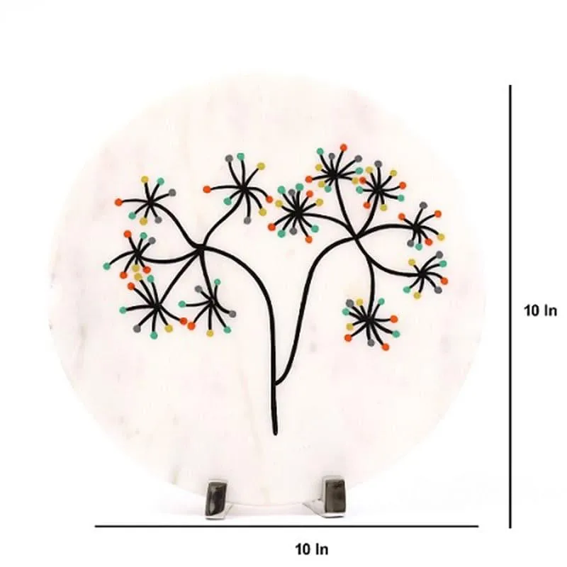 Magnolia Hand Painted Marble Showpiece media 4