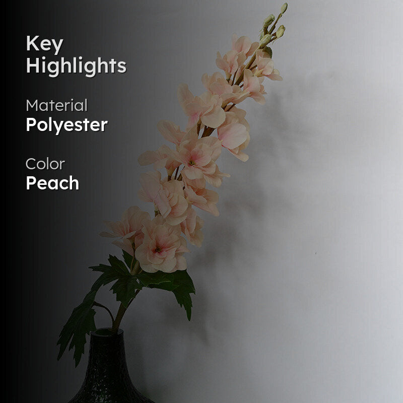 Solene Artificial Flower Stick - Peach media 2