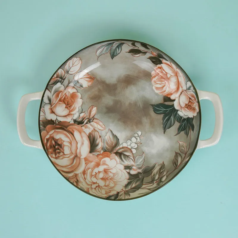 Maduva Floral Porcelain Serving Set - Four Piece Set media 7