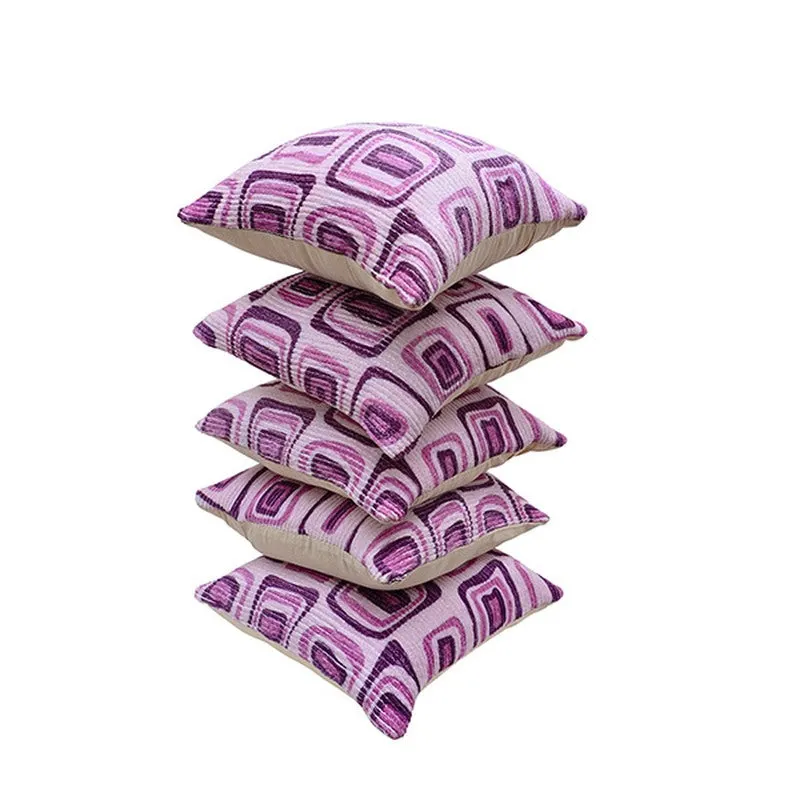 Squarecraft Cushion Cover (Purple) - Set Of Five media 5