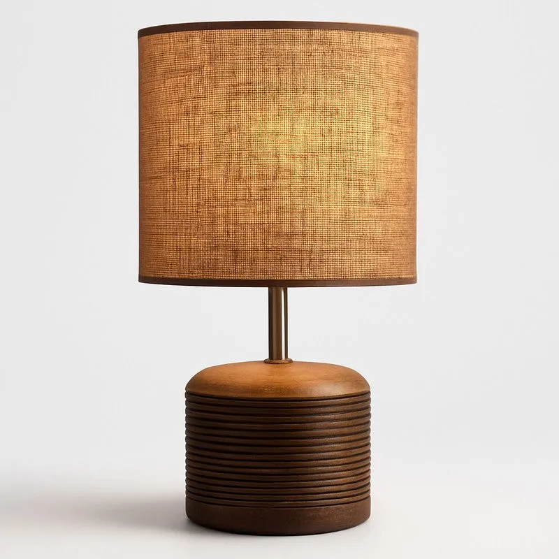 Ambiora Wooden Table Lamp - Brown media 4