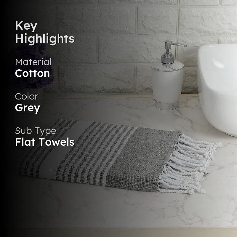 Darsha Bath Towel - Dark Grey media 2