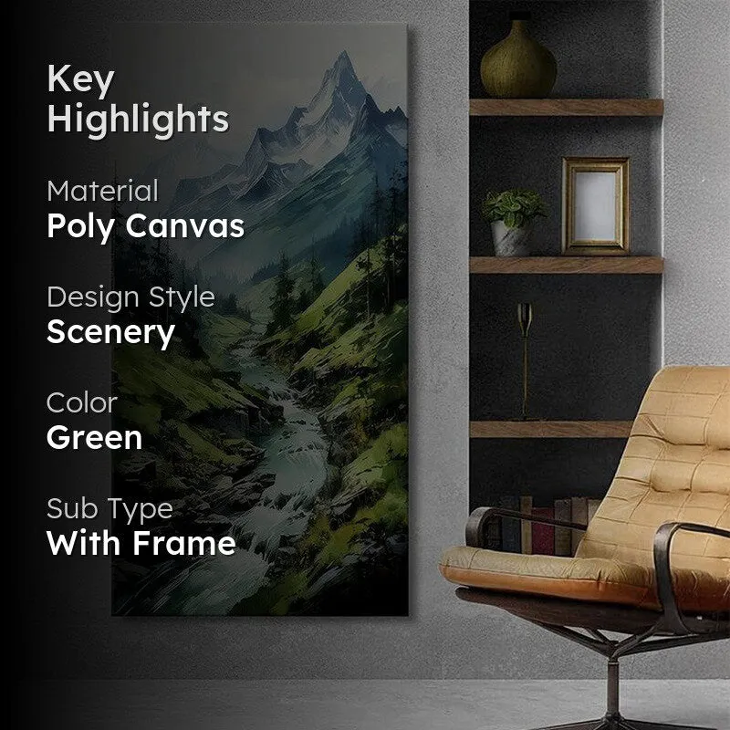 Mountain Stream Wall Painting media 2