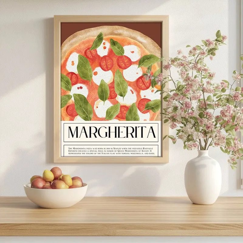 MargheritaPoster Archival Canvas Wall Art - Brown media 1