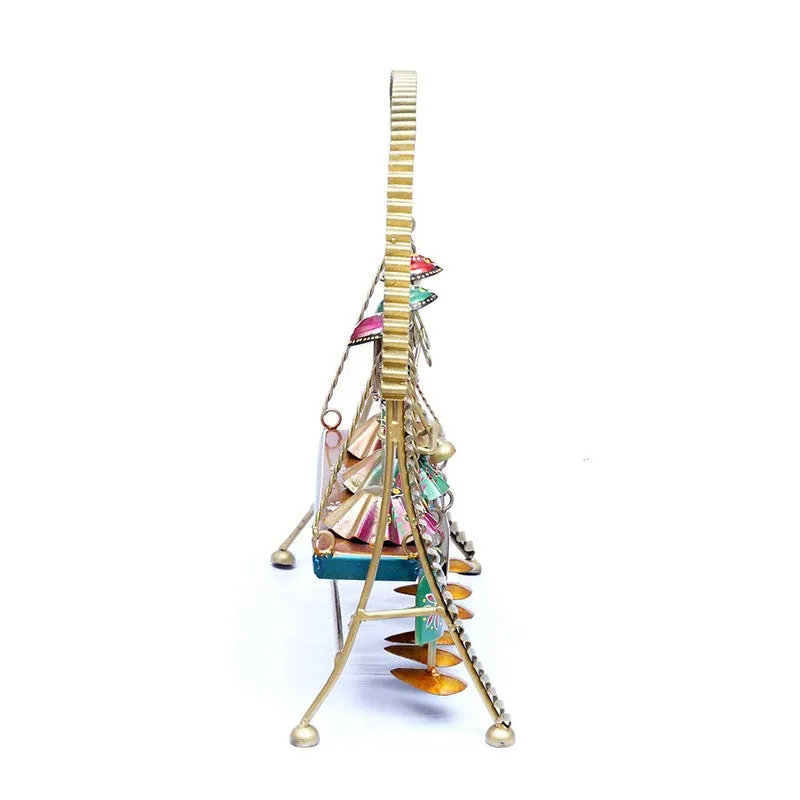 Rajasthani Musician Iron Jhula Showpieces media 6