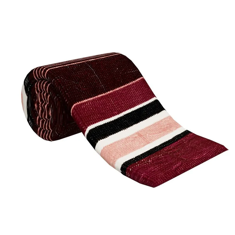 Monte Carlo Crimson Stripes Blanket - 800 GSM media 5