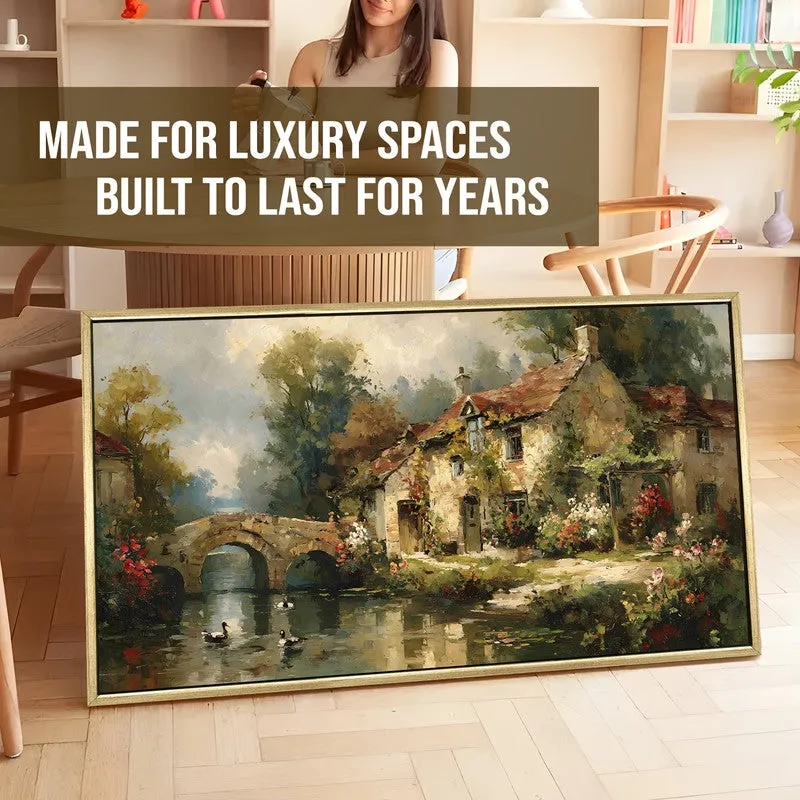 Sunlit Courtyard European Wall Art media 5