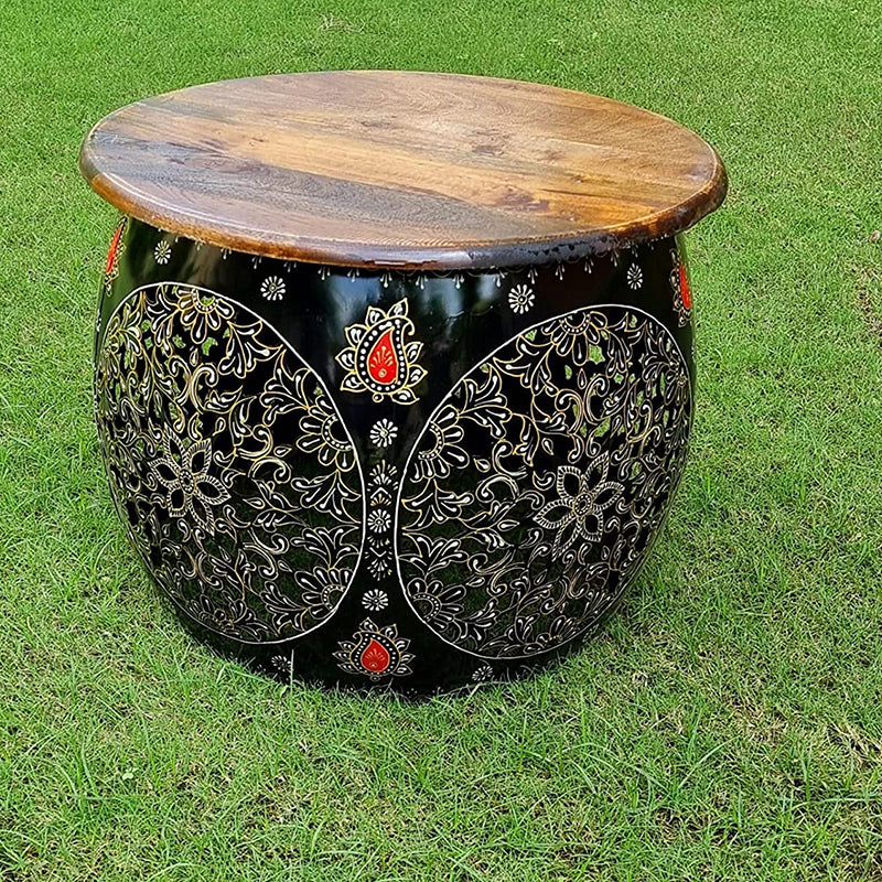 Indrani Iron & Wood Coffee Table media 6