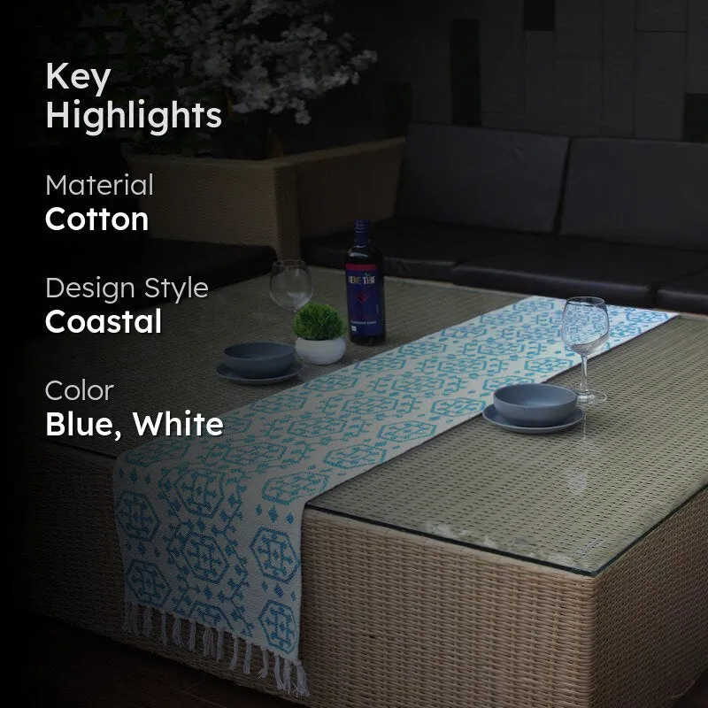 Adria Handwoven Cotton Table Runner media 2