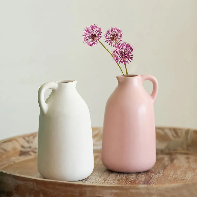 Blush Bloom Vase - Set Of Two media 1