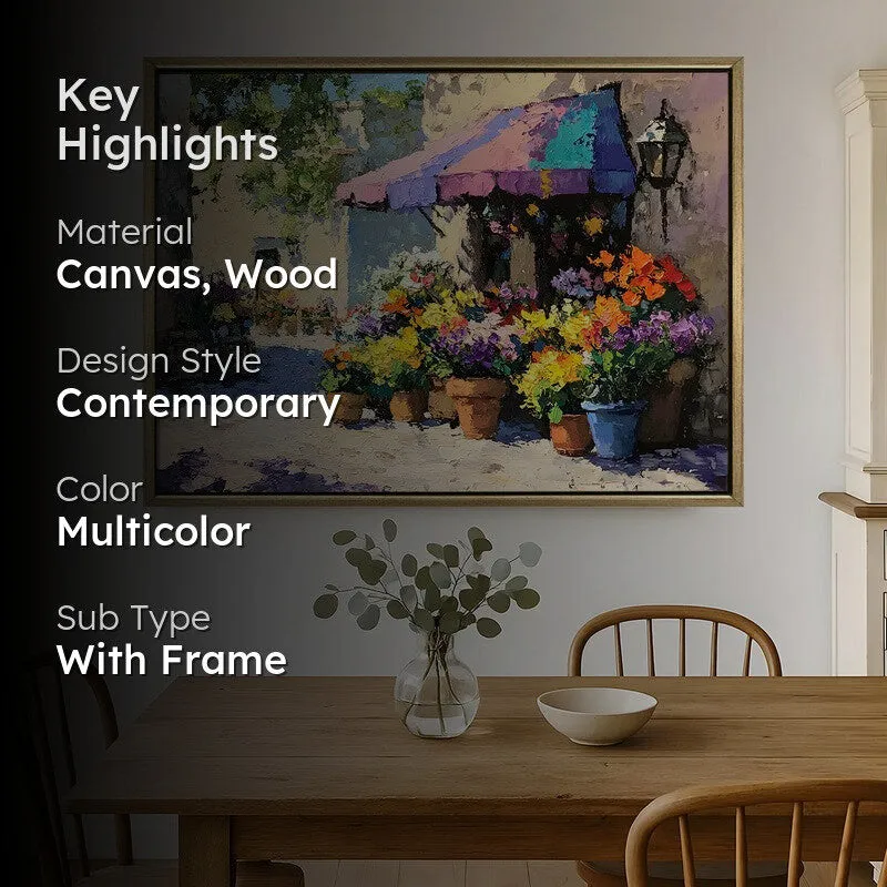 Petal Boutique Canvas Wall Painting With Frame media 2