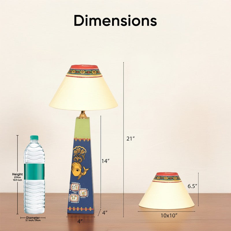 Kanshika Wooden Table Lamp - Multicolor media 8
