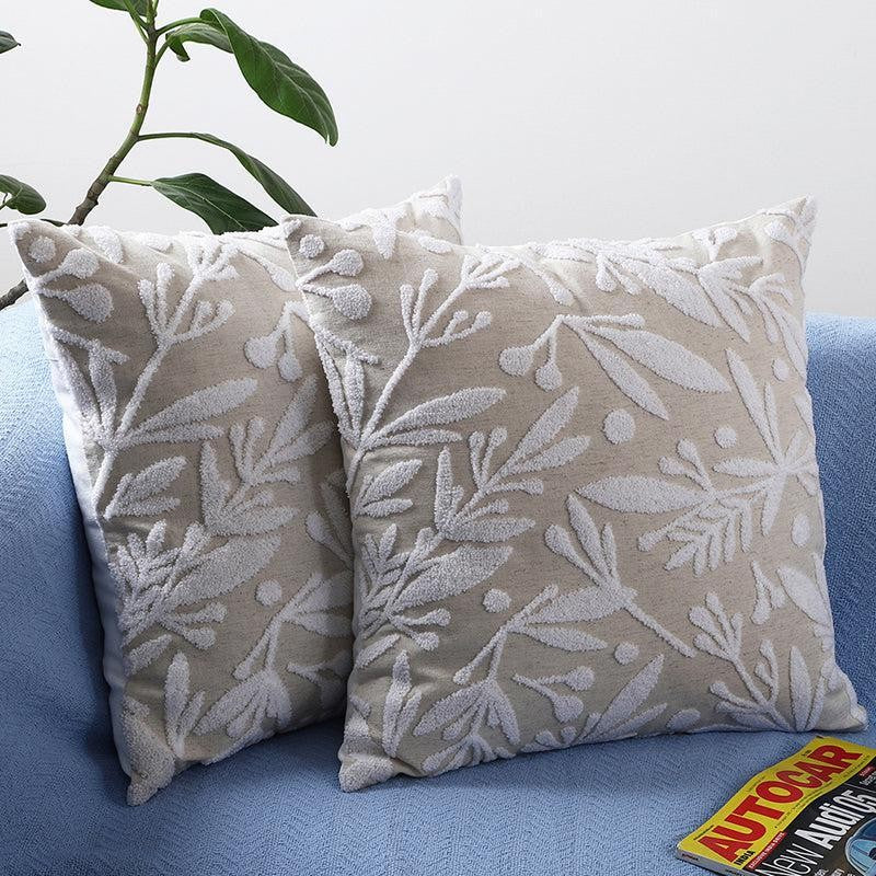 Epona Embroidered Cotton Cushion Cover - Set Of Two media 2