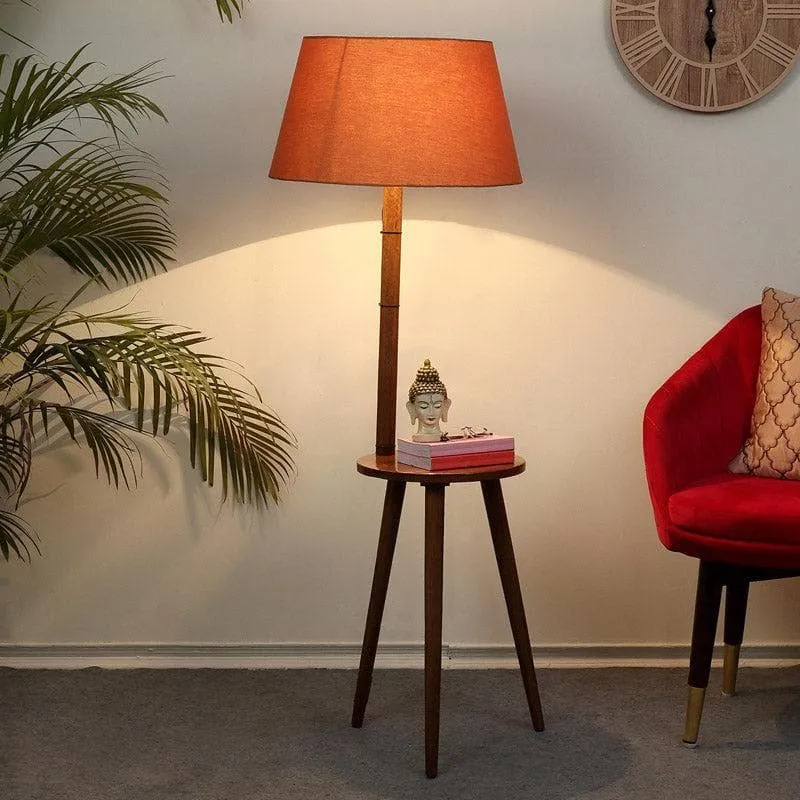 Rosa Miosa Floor Lamp With Shelf - Rust media 1
