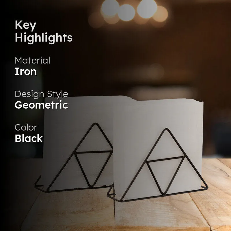 Trio Trail Napkin Holder (Black) - Set Of Two media 2