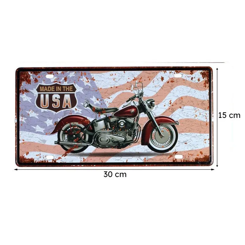 Made In The Usa Motorcycle Metal Wall Accent media 8