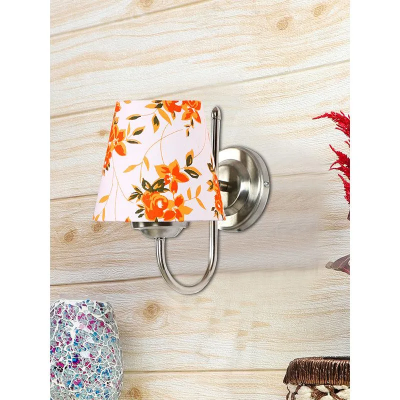 Altura Ibis Flora Conical Fabric & Metal Wall Lamp media 3