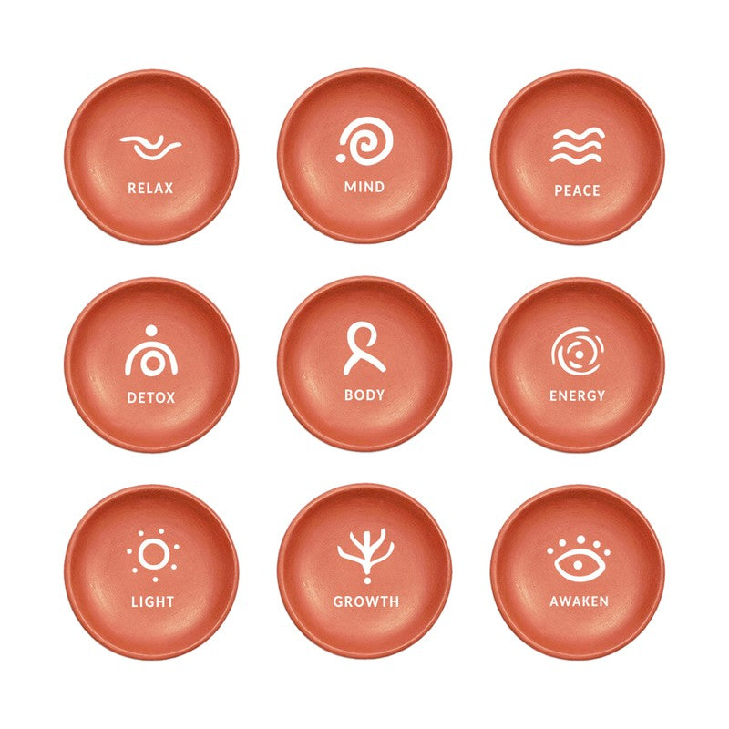 Self Affirmations Terracotta Wall Plate - Set Of Nine media 3