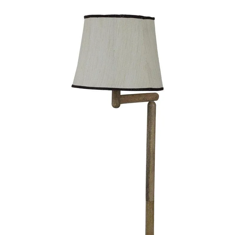 Mishuna Enya Floor Lamp With Shelf - Ivory media 4