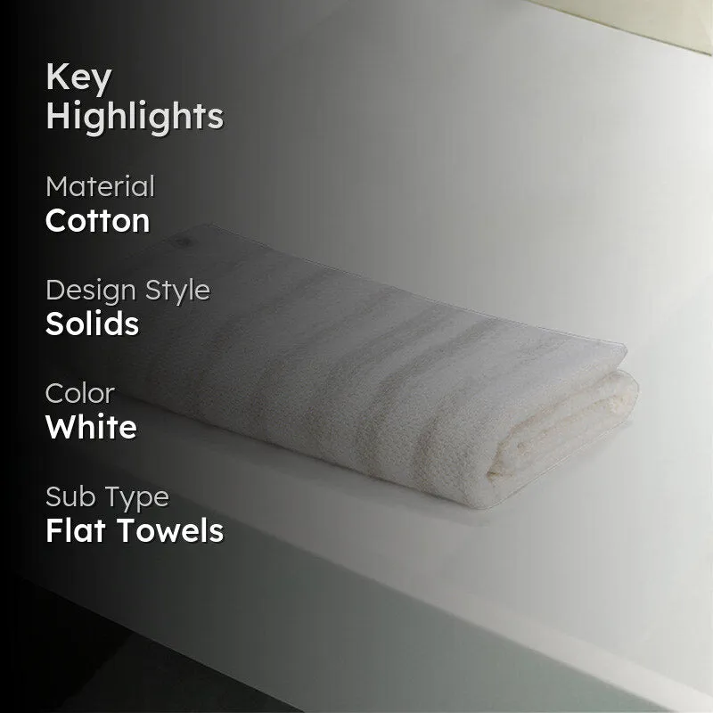 Sunscreen Terry Cotton Bath Towel - White media 2