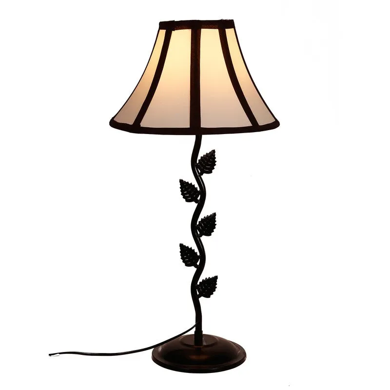 Lunivore Cotton Table Lamp With Iron Base - White media 6